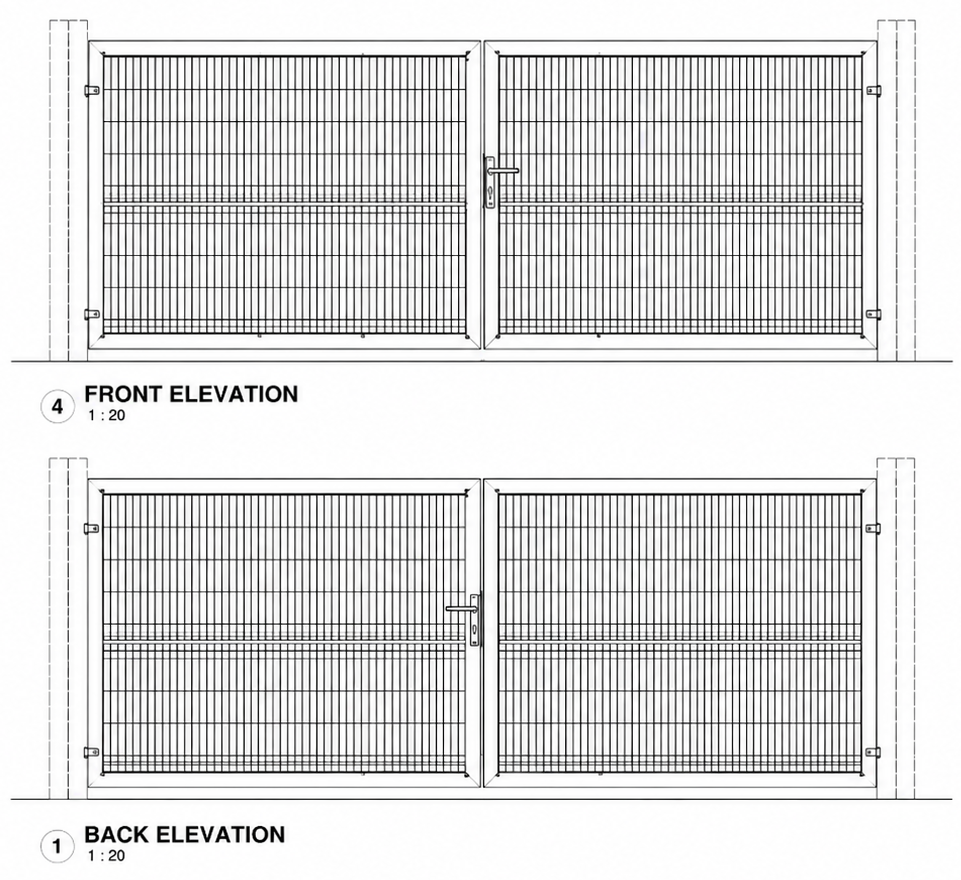 Swing Gate Front and Back